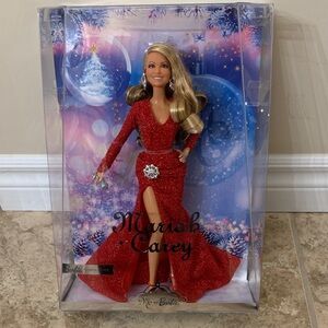 Barbie Mariah Carey in Glittering Red Dress signature Christmas